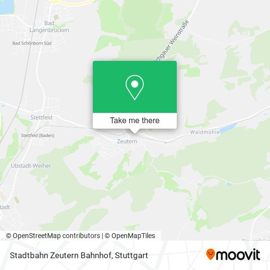 Stadtbahn Zeutern Bahnhof map