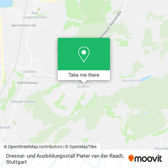 Dressur- und Ausbildungsstall Pieter van der Raadt map