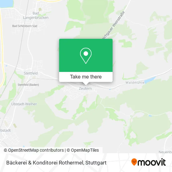 Карта Bäckerei & Konditorei Rothermel