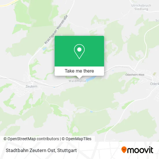 Карта Stadtbahn Zeutern Ost