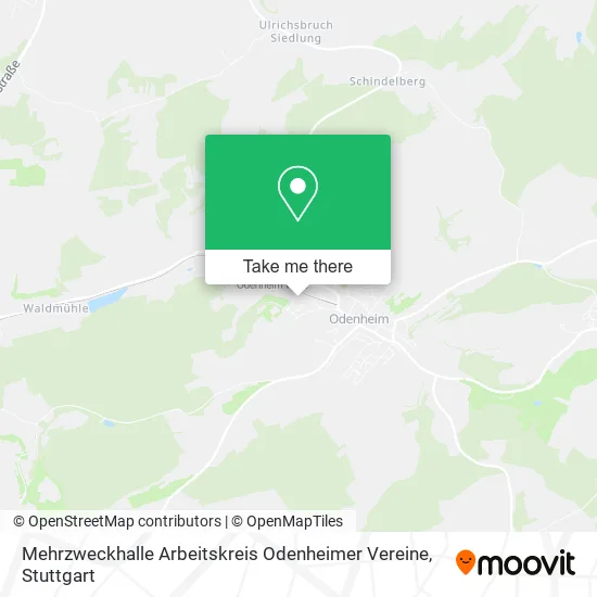 Карта Mehrzweckhalle Arbeitskreis Odenheimer Vereine