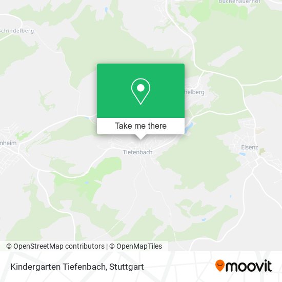 Kindergarten Tiefenbach map
