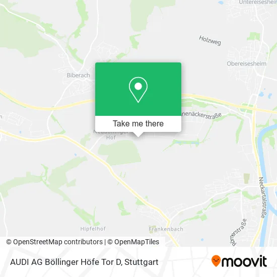 Карта AUDI AG Böllinger Höfe Tor D