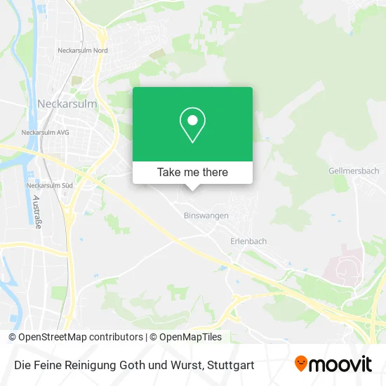 Карта Die Feine Reinigung Goth und Wurst