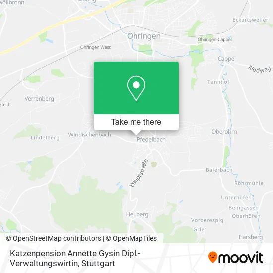 Карта Katzenpension Annette Gysin Dipl.-Verwaltungswirtin