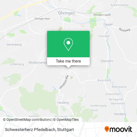 Карта Schwesterherz Pfedelbach