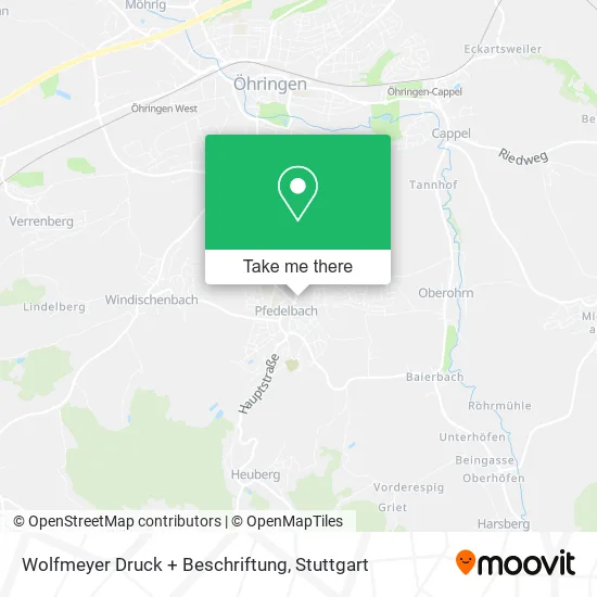 Карта Wolfmeyer Druck + Beschriftung
