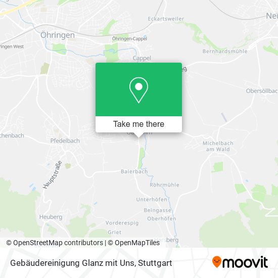 Gebäudereinigung Glanz mit Uns map