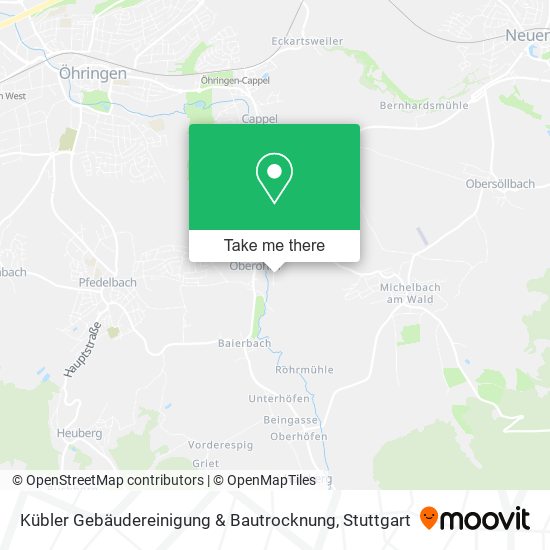 Kübler Gebäudereinigung & Bautrocknung map