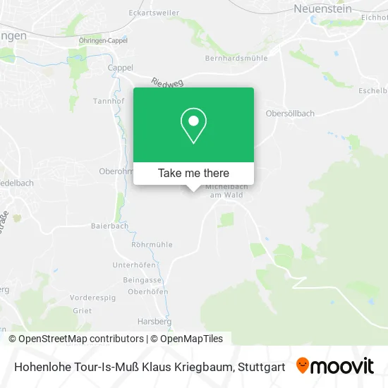 Карта Hohenlohe Tour-Is-Muß Klaus Kriegbaum