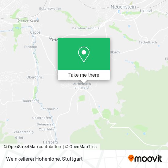 Карта Weinkellerei Hohenlohe