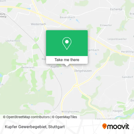 Карта Kupfer Gewerbegebiet
