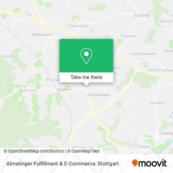 Almatinger Fulfillment & E-Commerce map