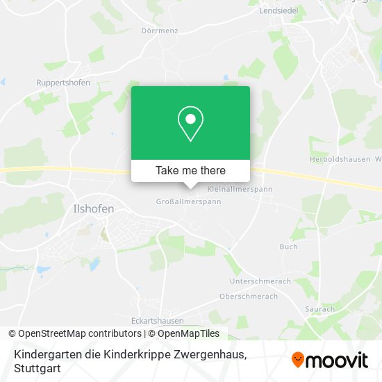 Kindergarten die Kinderkrippe Zwergenhaus map