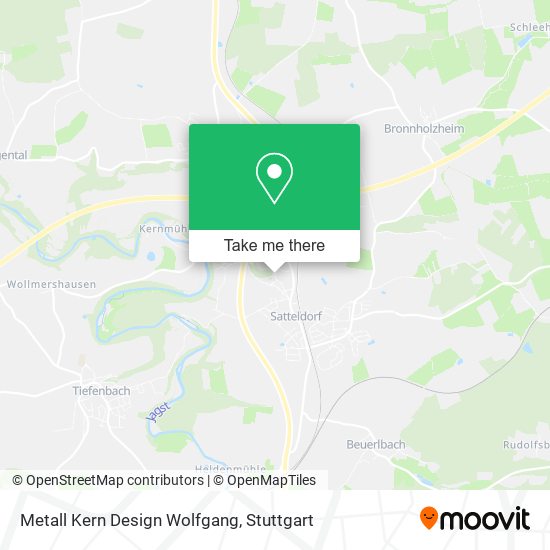 Metall Kern Design Wolfgang map