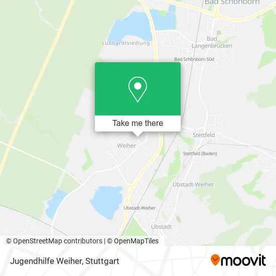 Карта Jugendhilfe Weiher