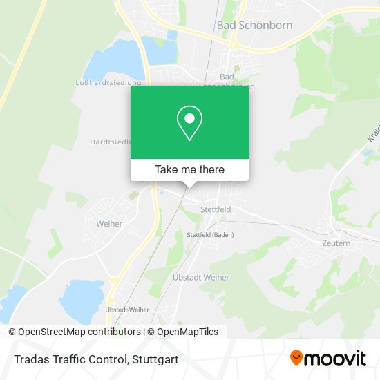 Tradas Traffic Control map
