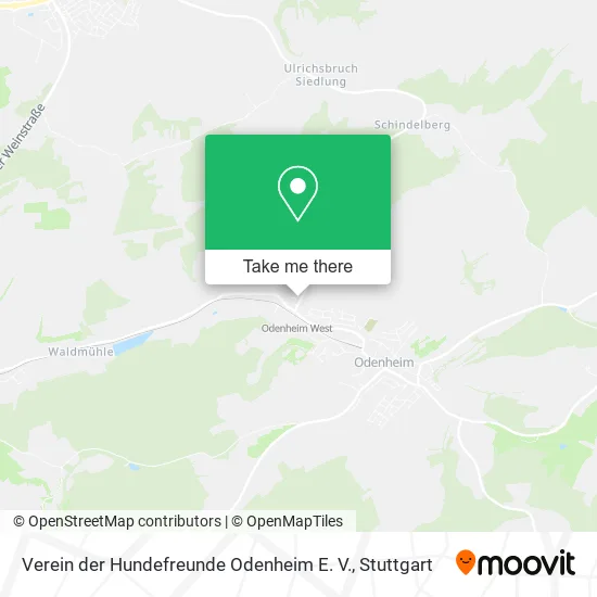 Карта Verein der Hundefreunde Odenheim E. V.