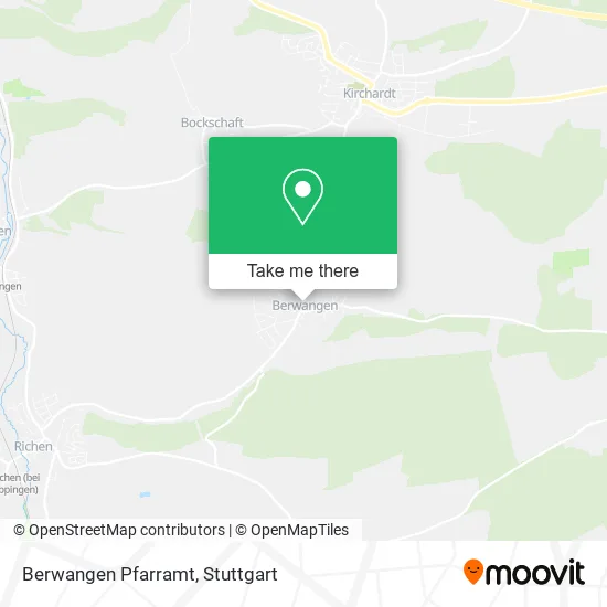 Карта Berwangen Pfarramt