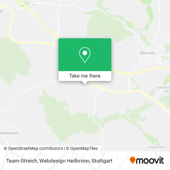 Карта Team-Streich, Webdesign Heilbronn