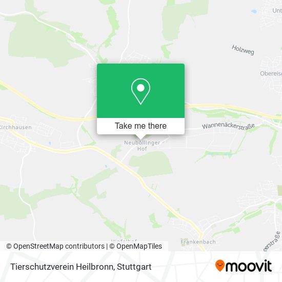 Tierschutzverein Heilbronn map