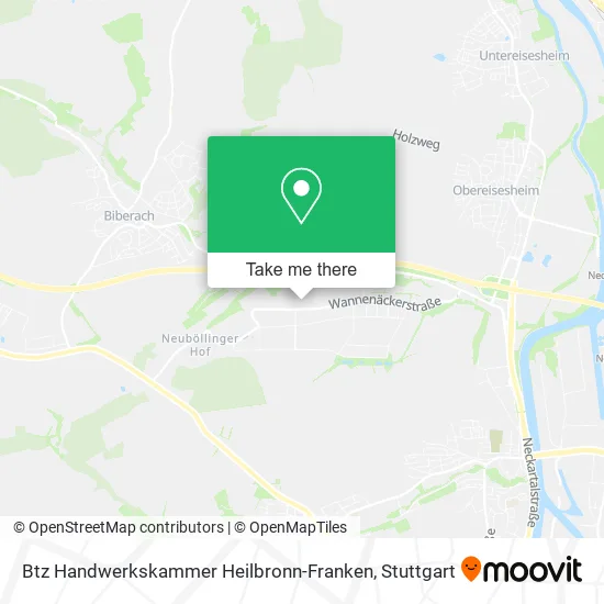 Карта Btz Handwerkskammer Heilbronn-Franken