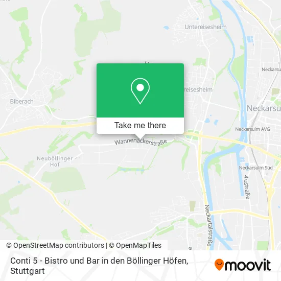 Карта Conti 5 - Bistro und Bar in den Böllinger Höfen