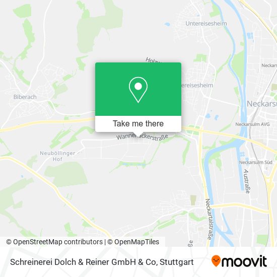 Schreinerei Dolch & Reiner GmbH & Co map