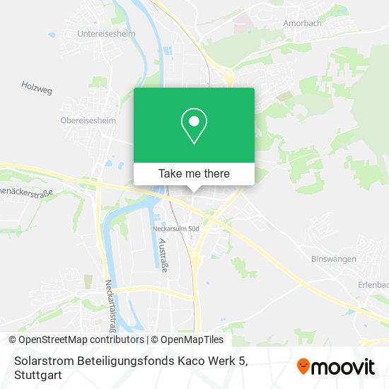 Solarstrom Beteiligungsfonds Kaco Werk 5 map