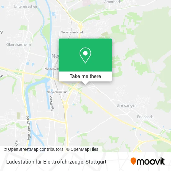 Карта Ladestation für Elektrofahrzeuge