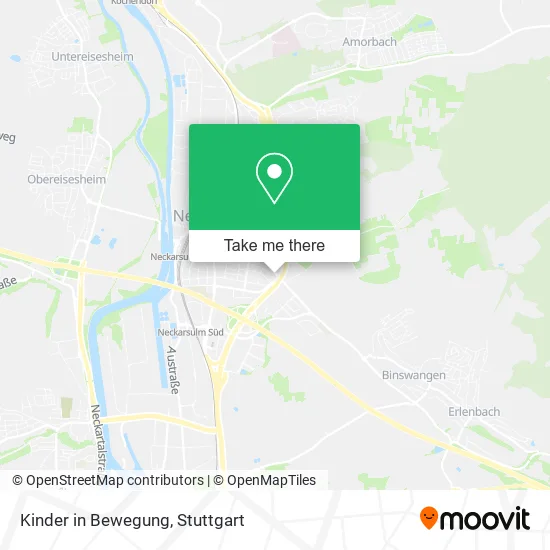 Карта Kinder in Bewegung