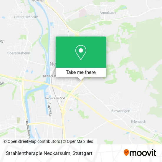 Карта Strahlentherapie Neckarsulm