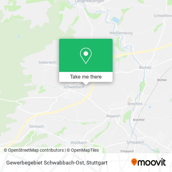 Gewerbegebiet Schwabbach-Ost map