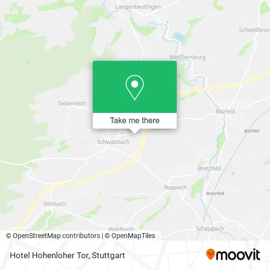 Карта Hotel Hohenloher Tor