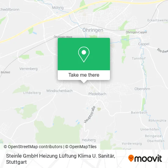 Карта Steinle GmbH Heizung Lüftung Klima U. Sanitär