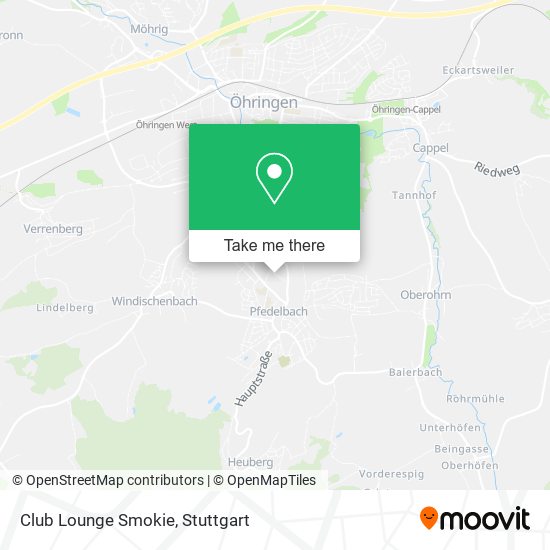 Карта Club Lounge Smokie