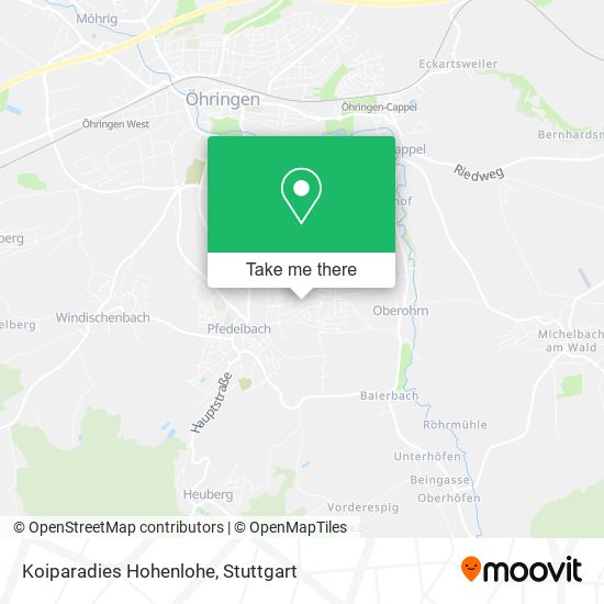 Koiparadies Hohenlohe map