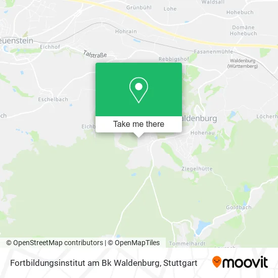 Карта Fortbildungsinstitut am Bk Waldenburg