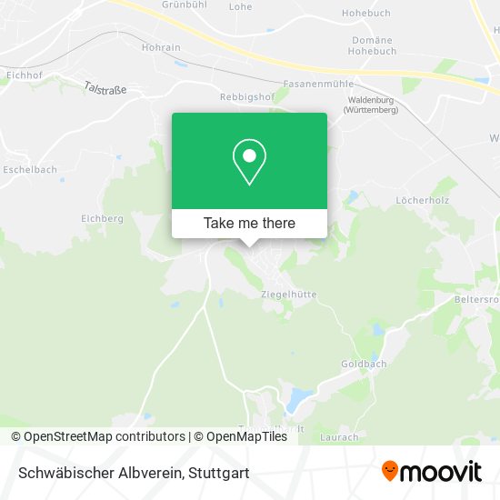 Schwäbischer Albverein map