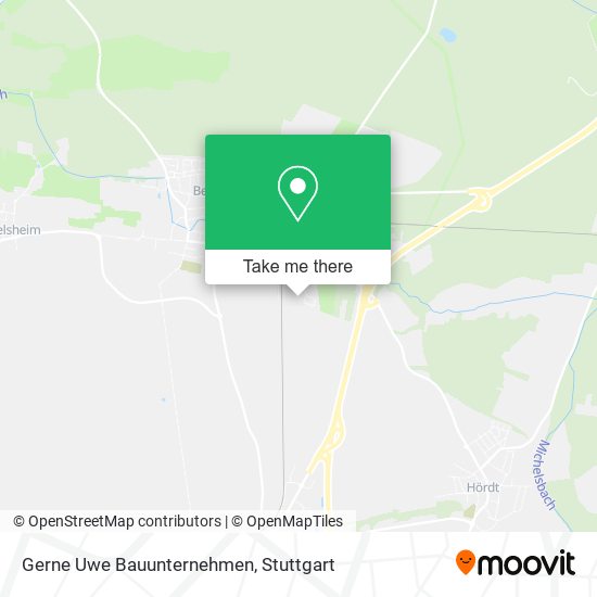 Gerne Uwe Bauunternehmen map