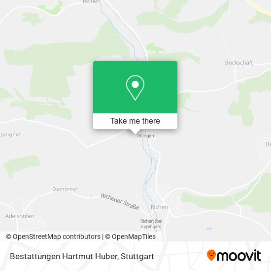 Bestattungen Hartmut Huber map