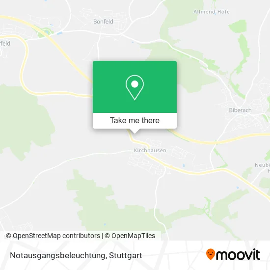 Карта Notausgangsbeleuchtung