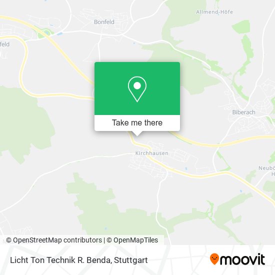 Licht Ton Technik R. Benda map