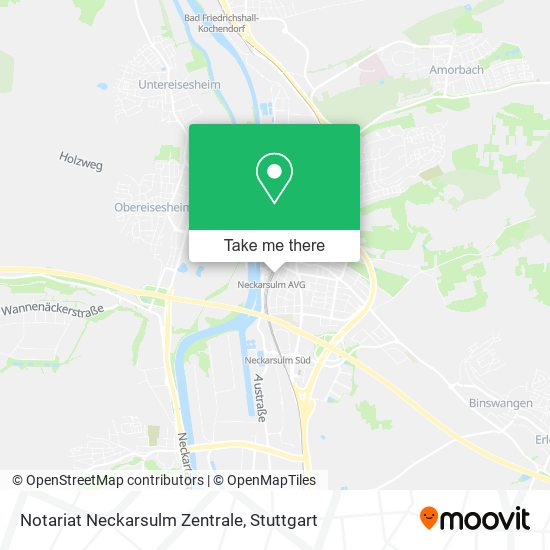 Notariat Neckarsulm Zentrale map