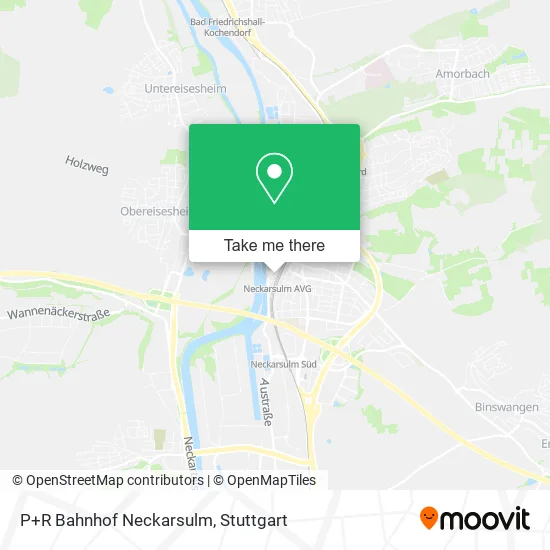 Карта P+R Bahnhof Neckarsulm