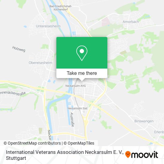 International Veterans Association Neckarsulm E. V. map