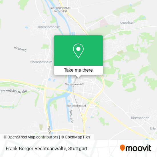 Frank Berger Rechtsanwälte map