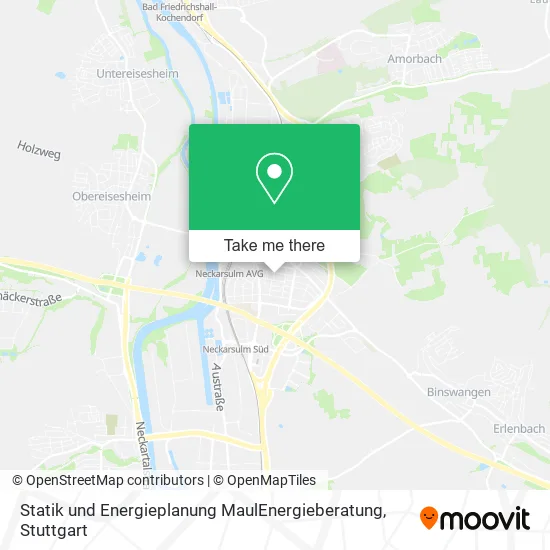 Карта Statik und Energieplanung MaulEnergieberatung