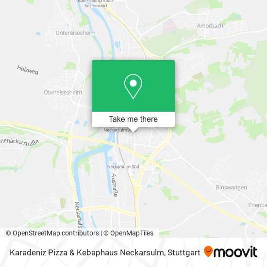 Карта Karadeniz Pizza & Kebaphaus Neckarsulm