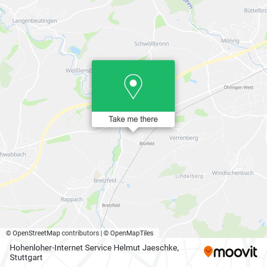 Карта Hohenloher-Internet Service Helmut Jaeschke